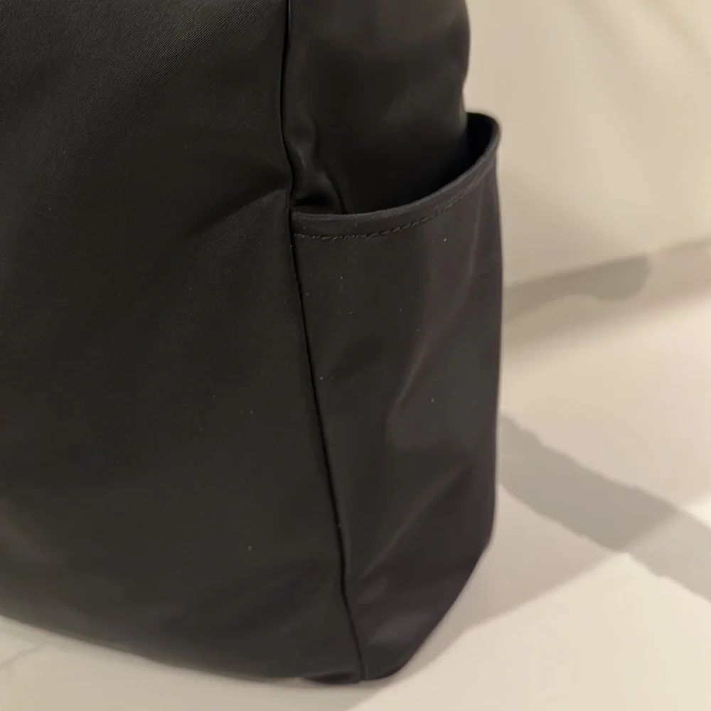 kate spade Black Nylon Top-Handle Backpack Tote